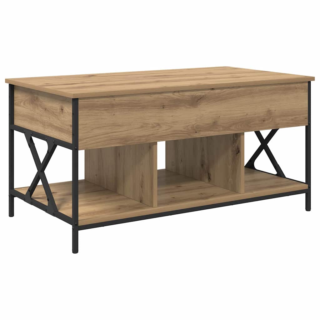 Couchtisch Artisan-Eiche 100 x 55 x 48,5 cm Holzwerkstoff