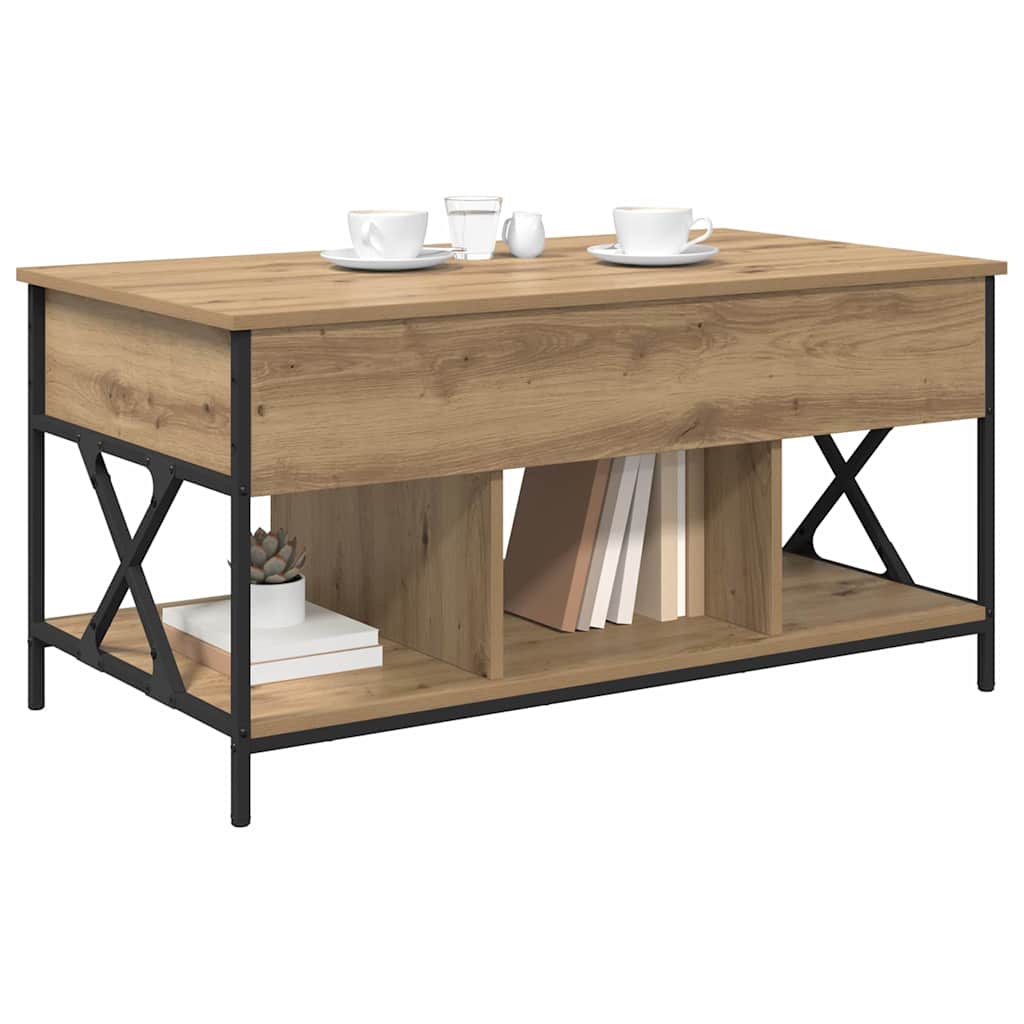 Couchtisch Artisan-Eiche 100 x 55 x 48,5 cm Holzwerkstoff