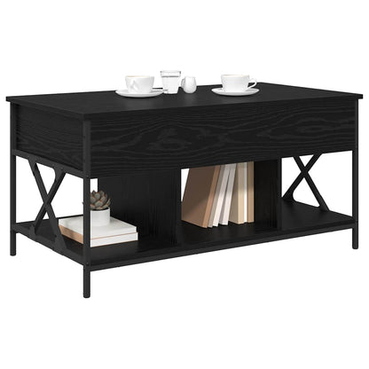 vidaXL Couchtisch Schwarz Eichen-Optik 100 x 55 x 48,5 cm