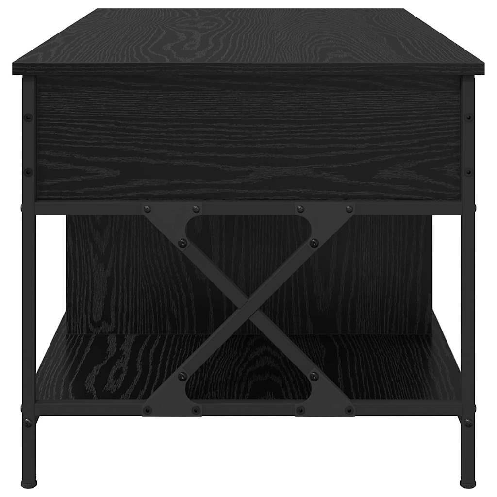vidaXL Couchtisch Schwarz Eichen-Optik 100 x 55 x 48,5 cm