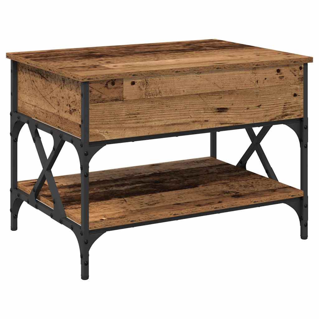 vidaXL Couchtisch Altholz 70x50x50cm Holzwerkstoff