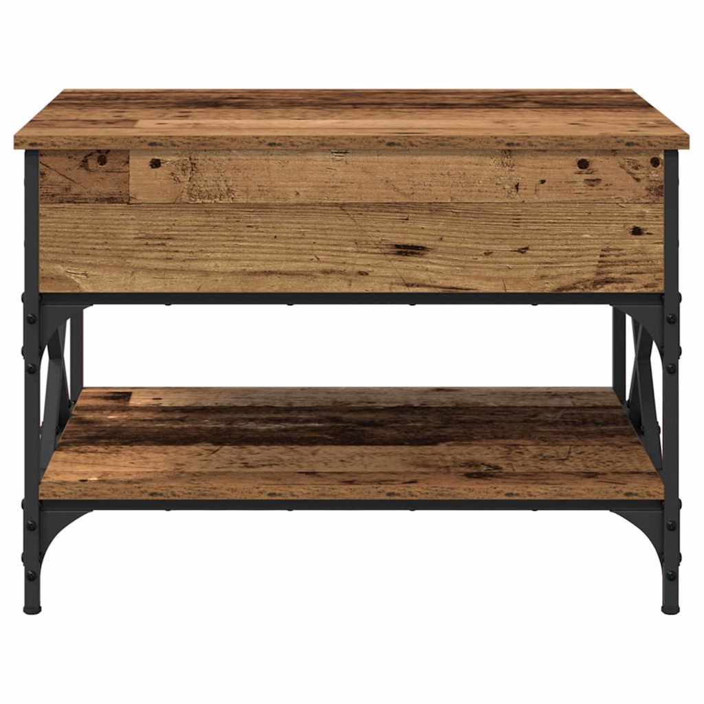 vidaXL Couchtisch Altholz 70x50x50cm Holzwerkstoff