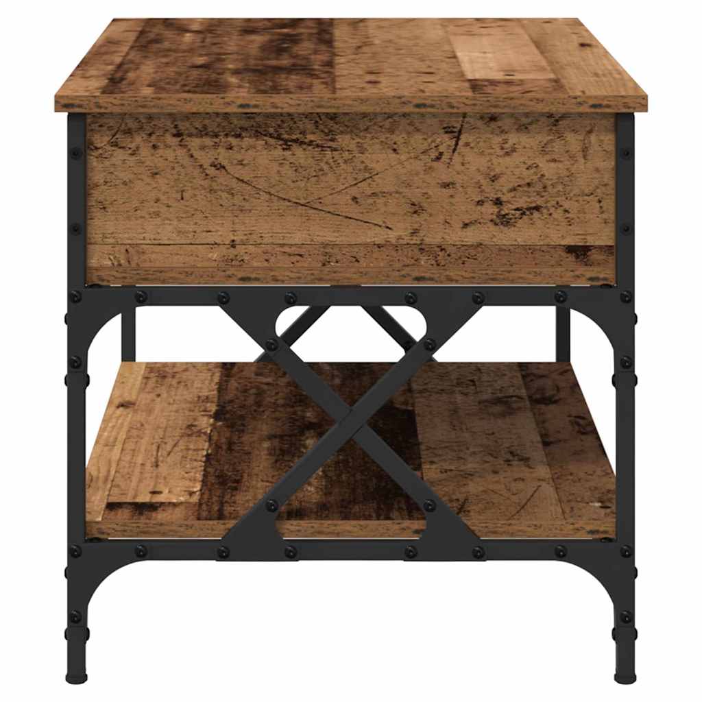 vidaXL Couchtisch Altholz 70x50x50cm Holzwerkstoff