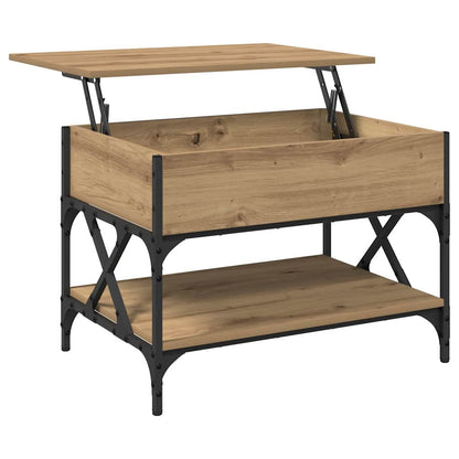 vidaXL Couchtisch Artisan-Eiche 70x50x50cm Holzwerkstoff