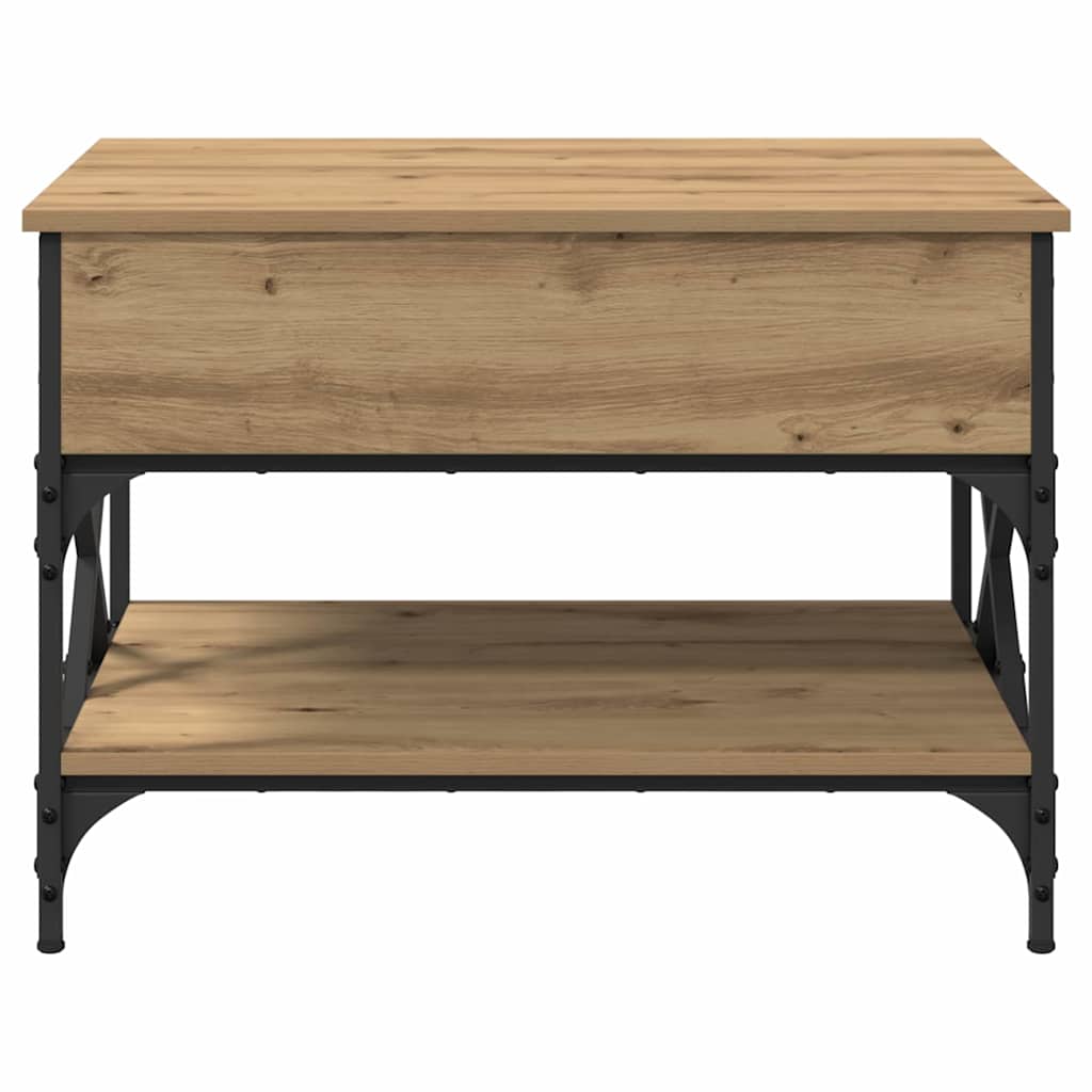 vidaXL Couchtisch Artisan-Eiche 70x50x50cm Holzwerkstoff