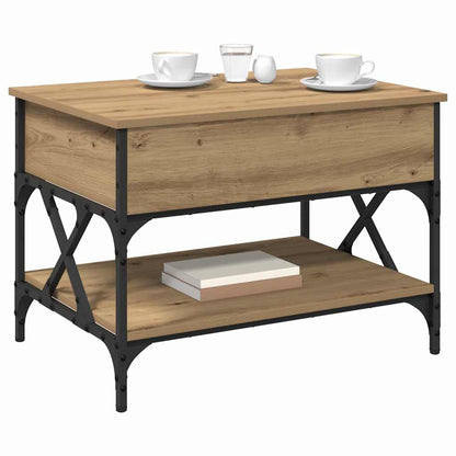 vidaXL Couchtisch Artisan-Eiche 70x50x50cm Holzwerkstoff