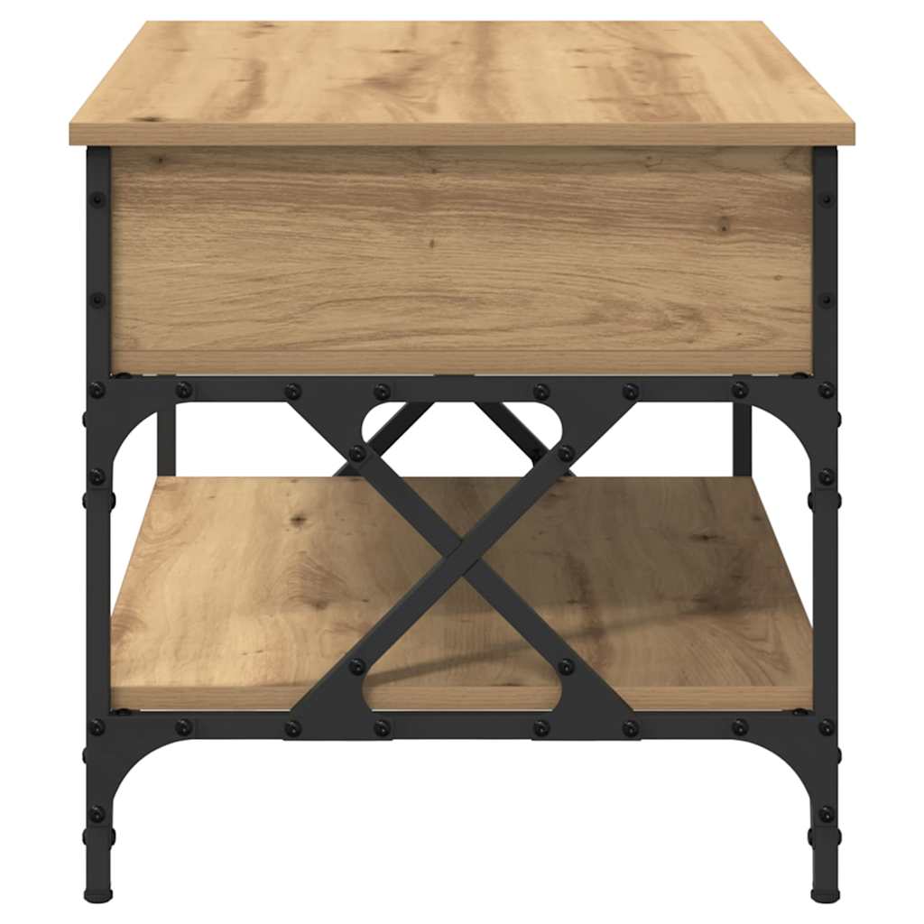 vidaXL Couchtisch Artisan-Eiche 70x50x50cm Holzwerkstoff