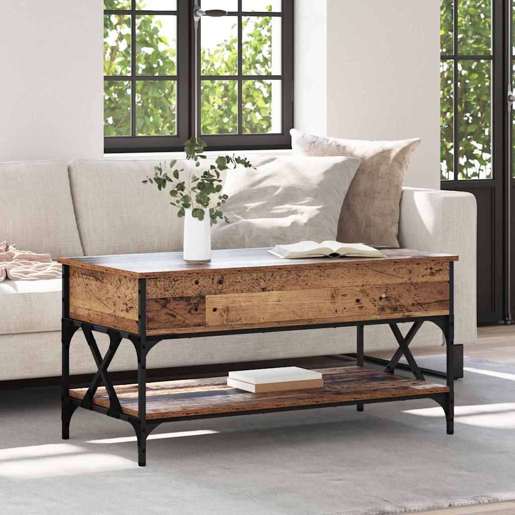 vidaXL Couchtisch Altholz 100 x 50 x 50 cm Holzwerkstoff