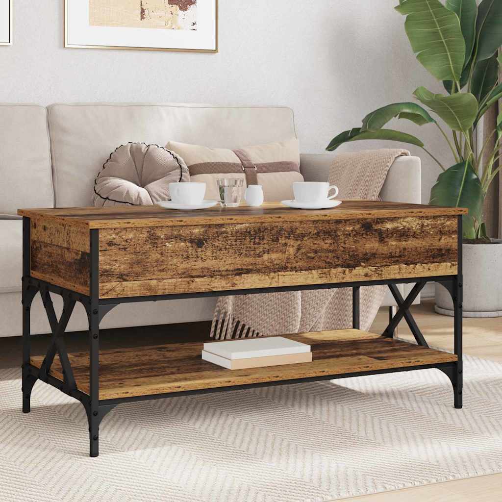 vidaXL Couchtisch Altholz 100 x 50 x 50 cm Holzwerkstoff
