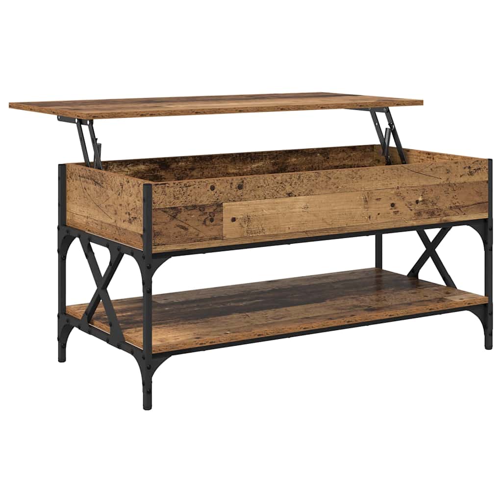 vidaXL Couchtisch Altholz 100 x 50 x 50 cm Holzwerkstoff