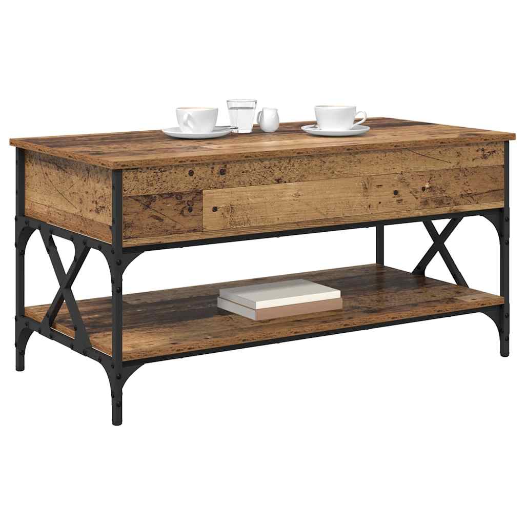vidaXL Couchtisch Altholz 100 x 50 x 50 cm Holzwerkstoff