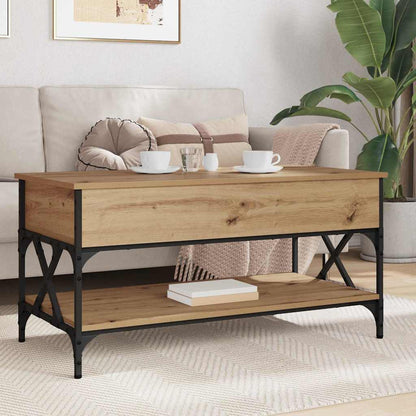 vidaXL Couchtisch Artisan-Eiche 100 x 50 x 50 cm Holzwerkstoff
