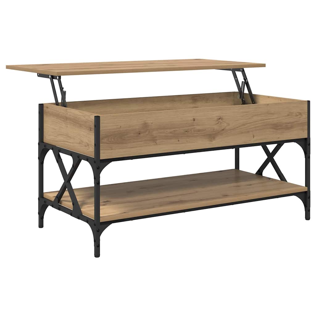 vidaXL Couchtisch Artisan-Eiche 100 x 50 x 50 cm Holzwerkstoff