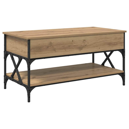 vidaXL Couchtisch Artisan-Eiche 100 x 50 x 50 cm Holzwerkstoff