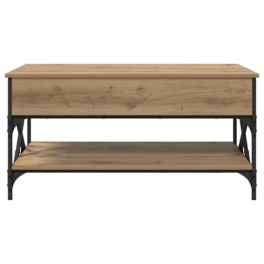 vidaXL Couchtisch Artisan-Eiche 100 x 50 x 50 cm Holzwerkstoff