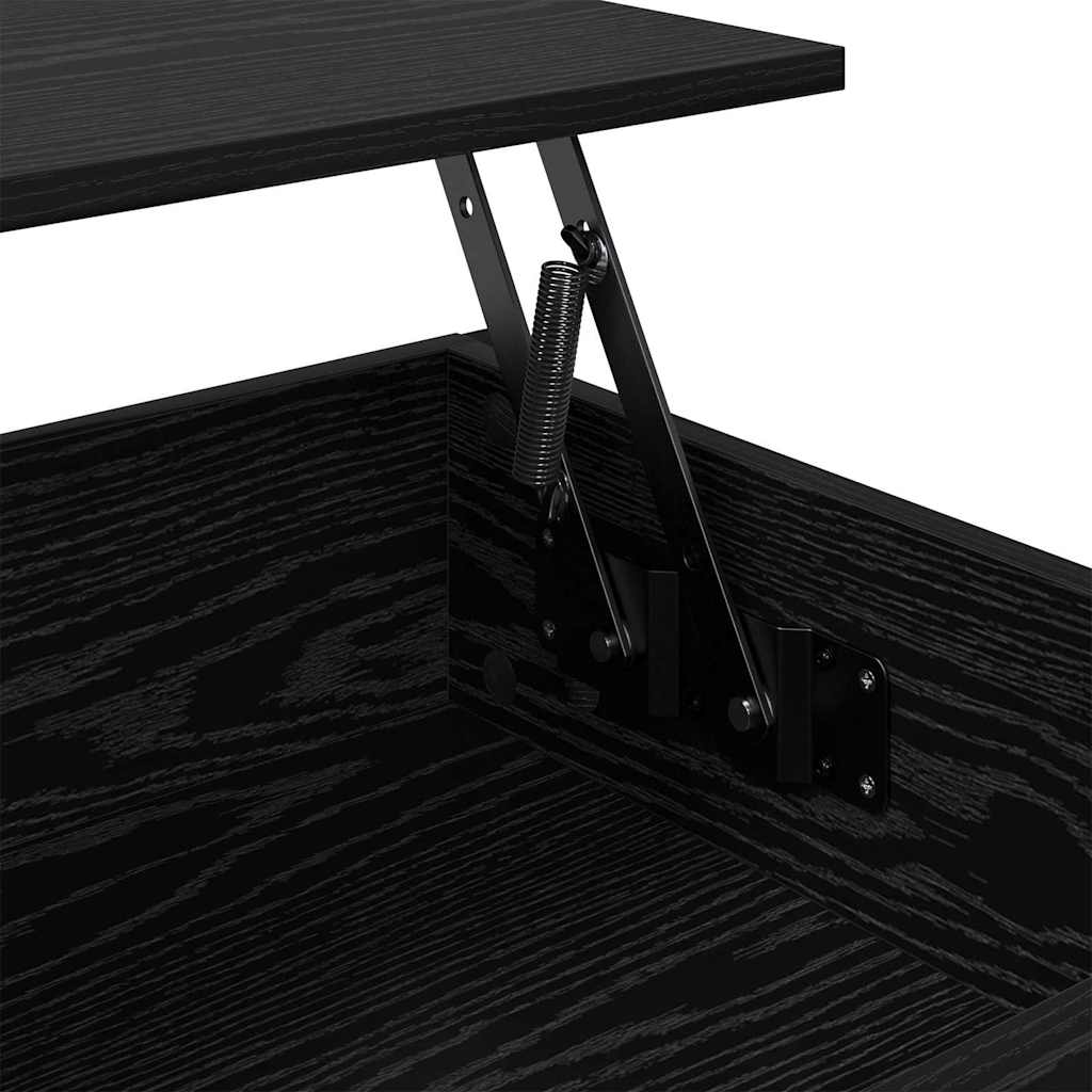 vidaXL Couchtisch Schwarz Eichen-Optik 100 x 50 x 50 cm Holzwerkstoff