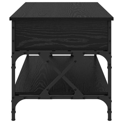 vidaXL Couchtisch Schwarz Eichen-Optik 100 x 50 x 50 cm Holzwerkstoff