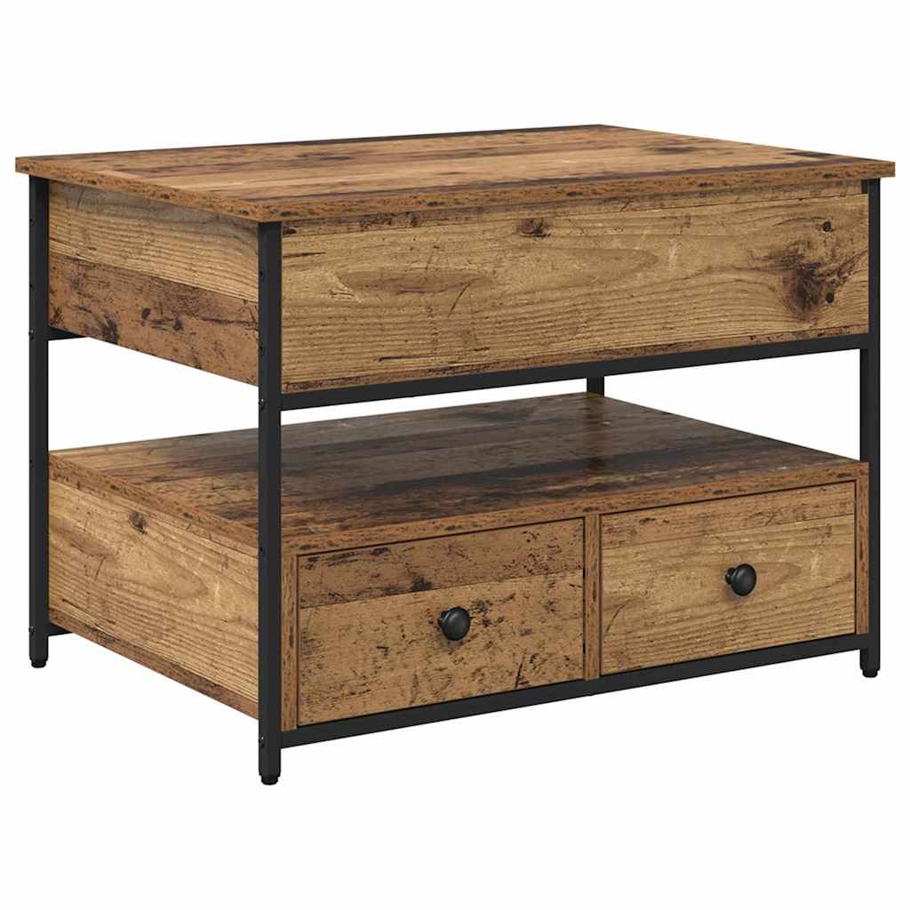 vidaXL Couchtisch Altholz 70 x 50 x 54,5 cm Holzwerkstoff