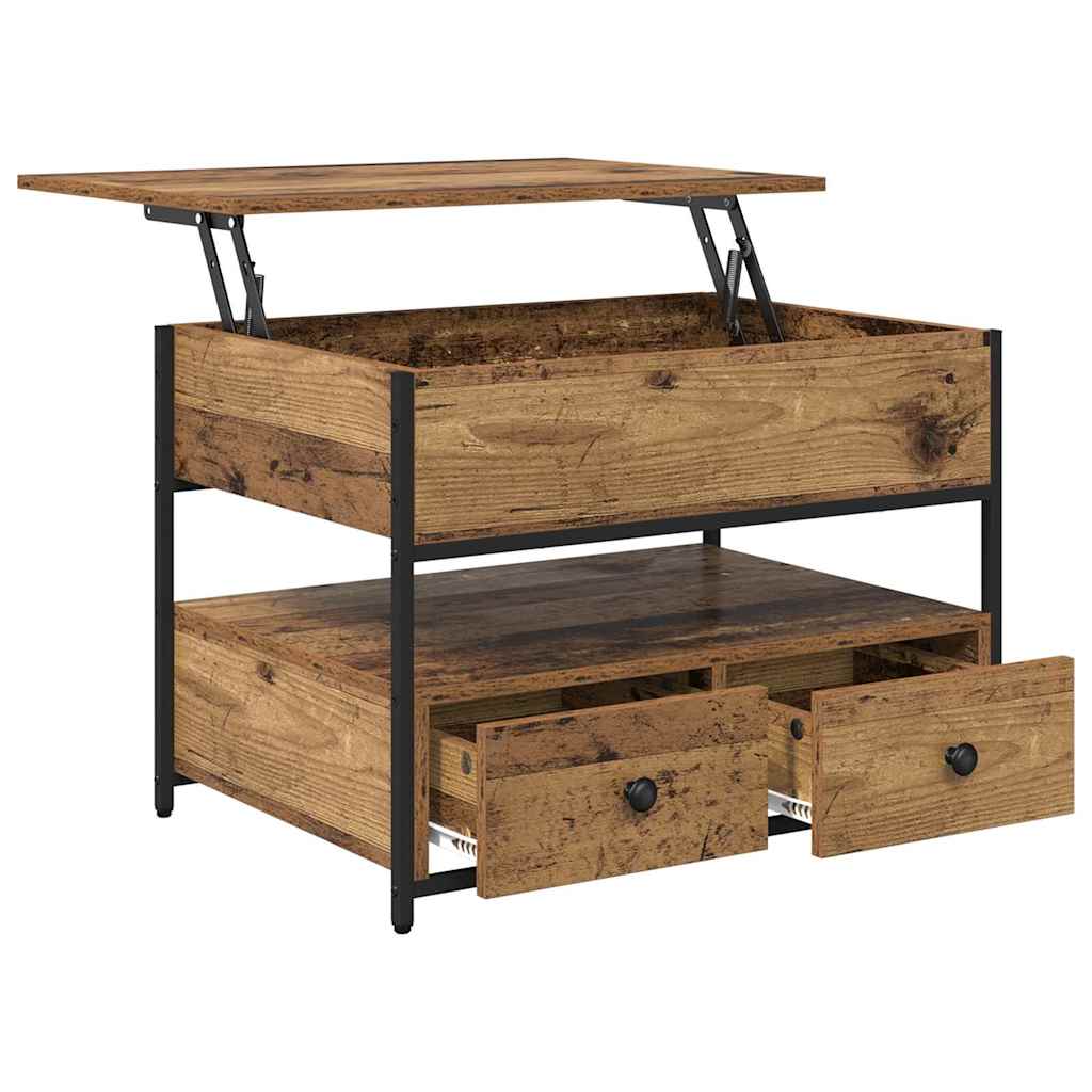 vidaXL Couchtisch Altholz 70 x 50 x 54,5 cm Holzwerkstoff