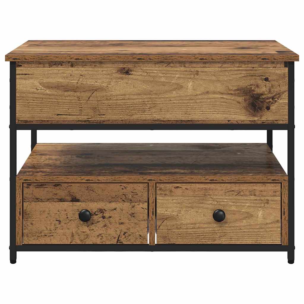 vidaXL Couchtisch Altholz 70 x 50 x 54,5 cm Holzwerkstoff