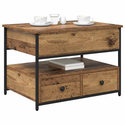 vidaXL Couchtisch Altholz 70 x 50 x 54,5 cm Holzwerkstoff