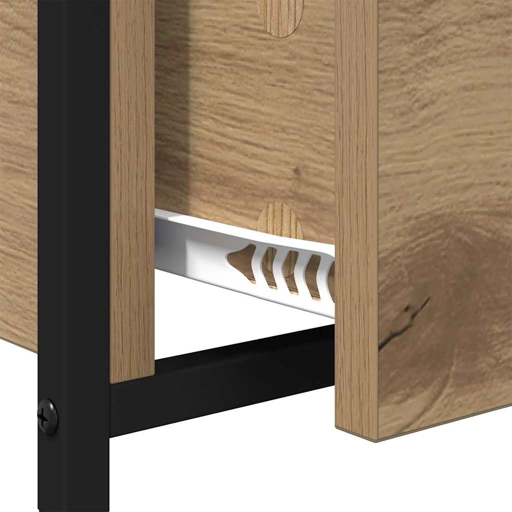 vidaXL Couchtisch Artisan-Eiche 70 x 50 x 54,5 cm Holzwerkstoff
