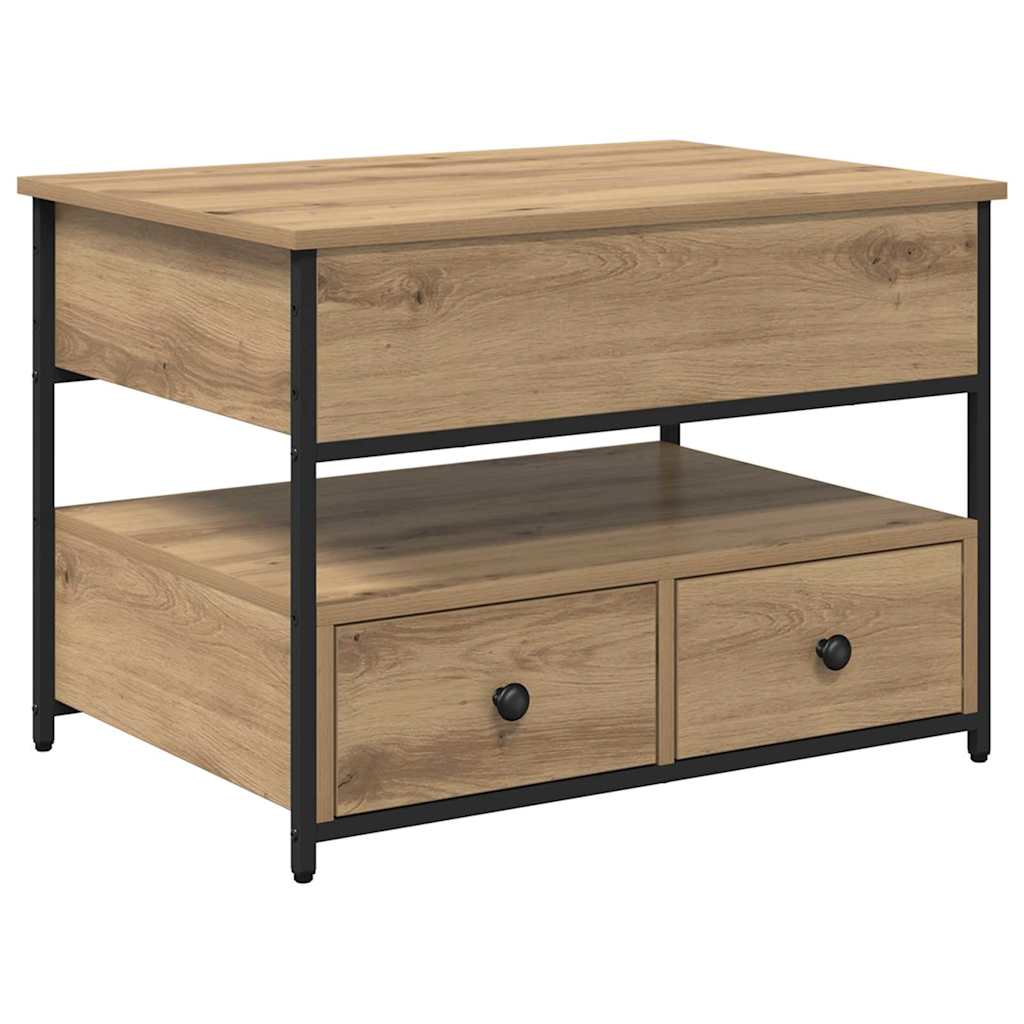 vidaXL Couchtisch Artisan-Eiche 70 x 50 x 54,5 cm Holzwerkstoff