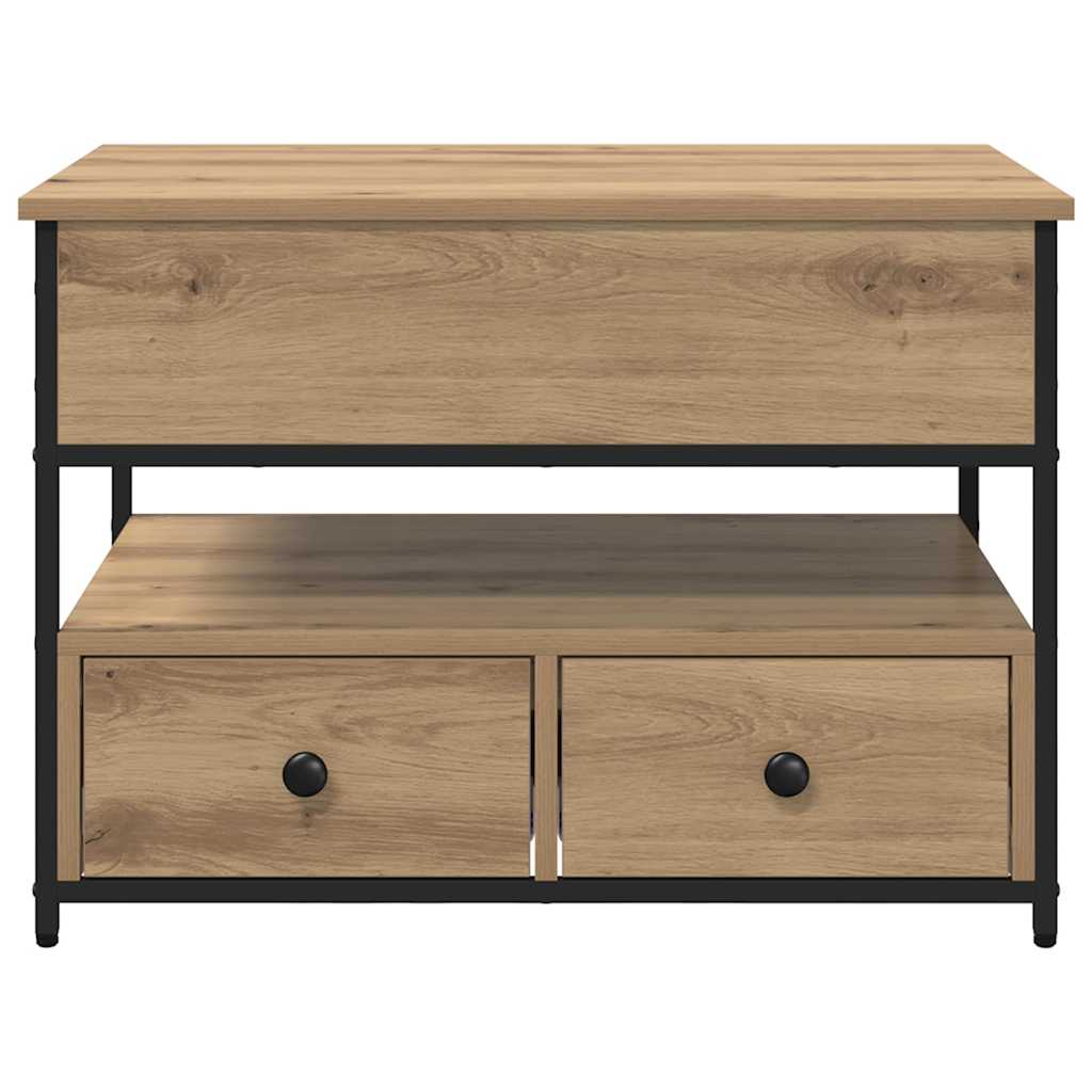 vidaXL Couchtisch Artisan-Eiche 70 x 50 x 54,5 cm Holzwerkstoff