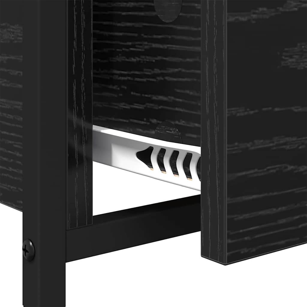 Couchtisch Schwarz Eichen-Optik 70 x 50 x 54,5 cm Holzwerkstoff