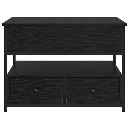 Couchtisch Schwarz Eichen-Optik 70 x 50 x 54,5 cm Holzwerkstoff