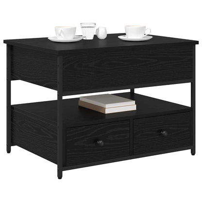 Couchtisch Schwarz Eichen-Optik 70 x 50 x 54,5 cm Holzwerkstoff