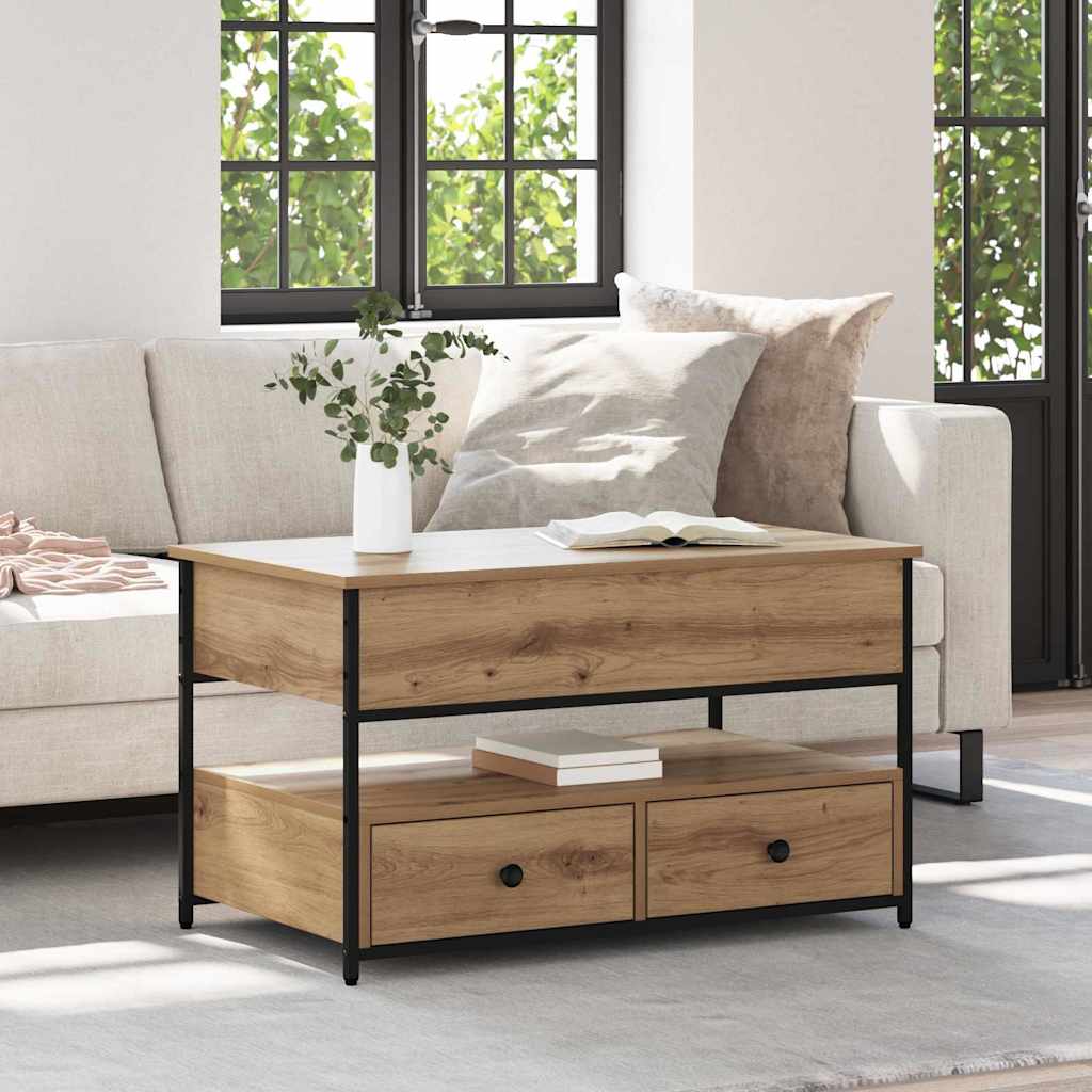 vidaXL Couchtisch Artisan-Eiche 85 x 50 x 50 cm Holzwerkstoff