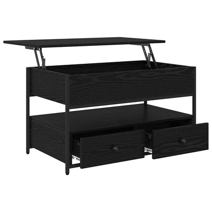 Couchtisch Schwarz Eichen-Optik 85 x 50 x 50 cm Holzwerkstoff