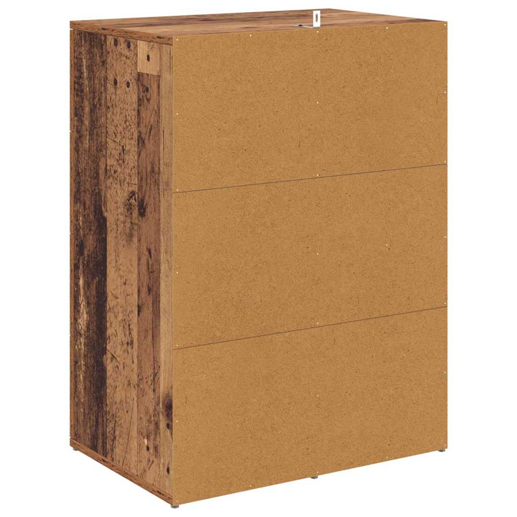 Sideboard mit Schubladen Altholz 59 x 39 x 80 cm Holzwerkstoff