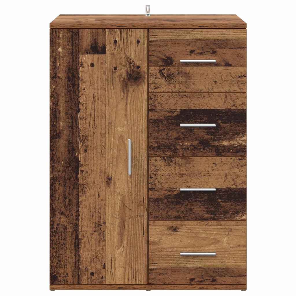 Sideboard mit Schubladen Altholz 59 x 39 x 80 cm Holzwerkstoff