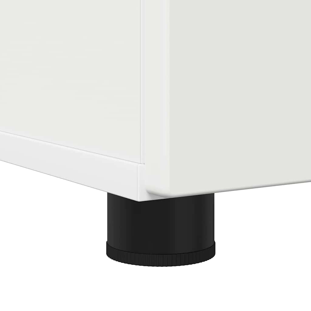 vidaXL Badezimmerschrank Weiß 61 x 35 x 64 cm Holzwerkstoff & Metall