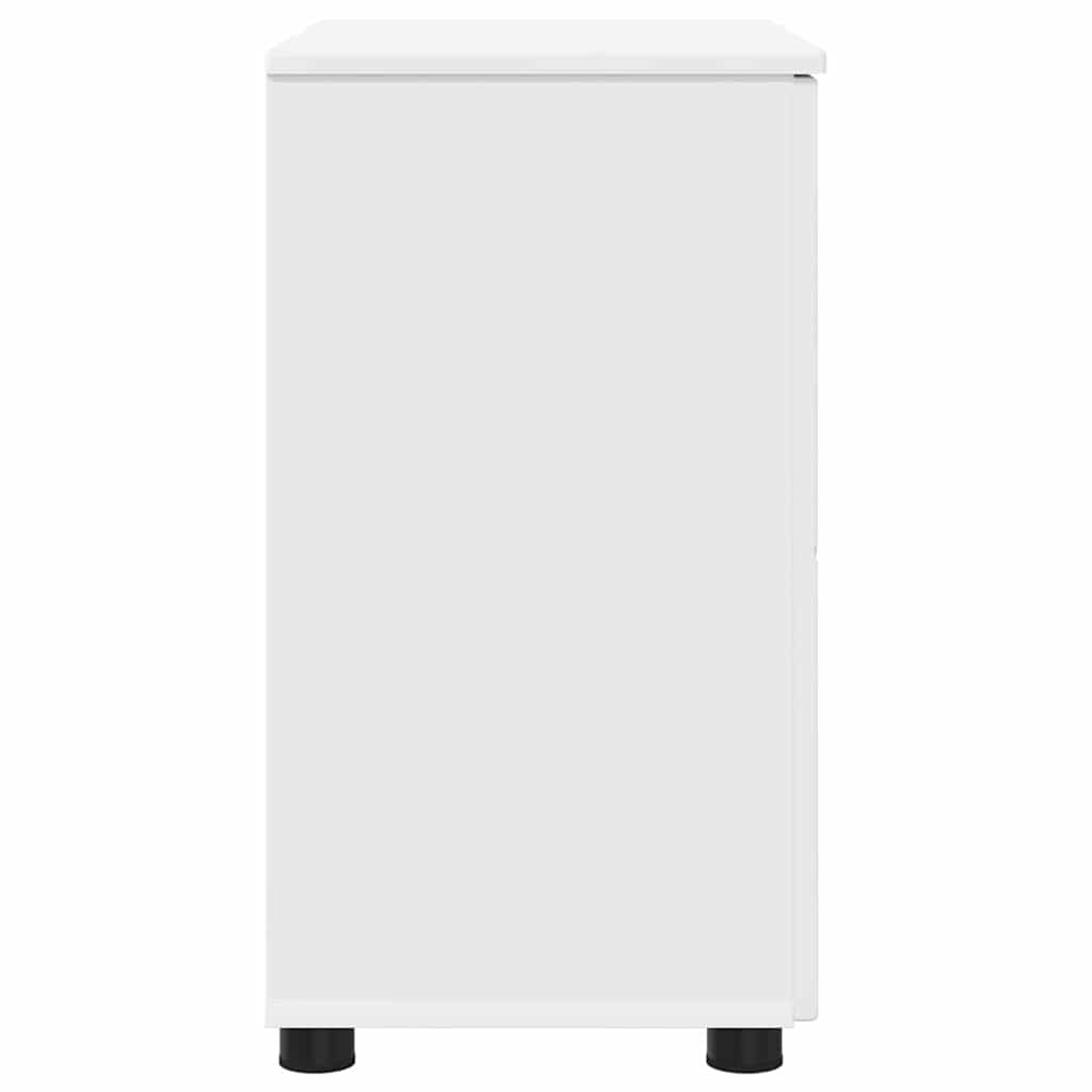 vidaXL Badezimmerschrank Weiß 61 x 35 x 64 cm Holzwerkstoff & Metall
