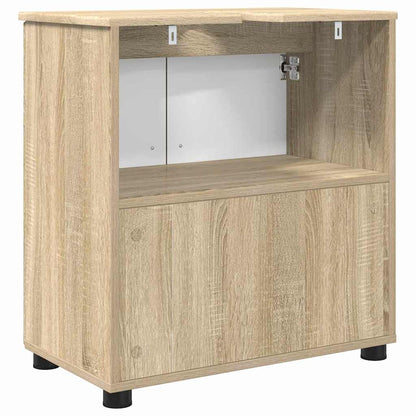 Badezimmerschrank mit Speicher Sonoma-Eiche 61 x 35 x 64 cm