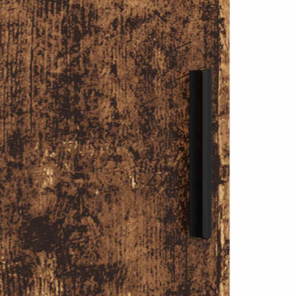 vidaXL Badezimmerschrank mit Speicher mit Tür Altholz 61 x 35 x 64 cm
