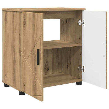 Badezimmerschrank mit Speicher Artisan-Eiche 61 x 35 x 64 cm