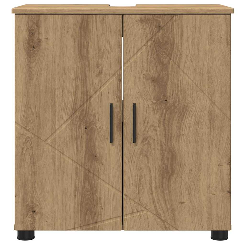 Badezimmerschrank mit Speicher Artisan-Eiche 61 x 35 x 64 cm