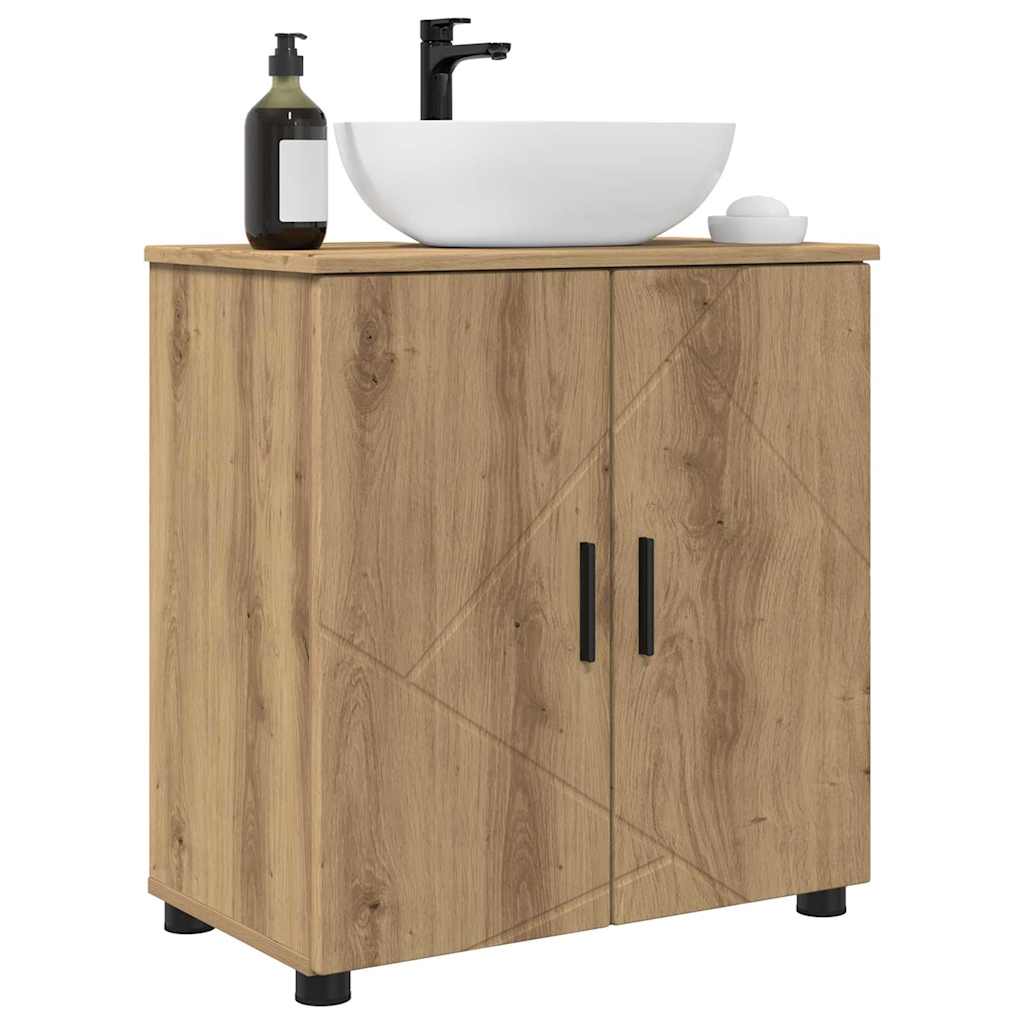 Badezimmerschrank mit Speicher Artisan-Eiche 61 x 35 x 64 cm
