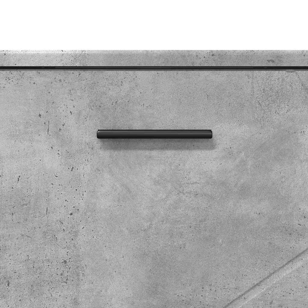 vidaXL Badezimmerschrank mit Schubladen Beton Grau 76,5 x 35 x 64 cm
