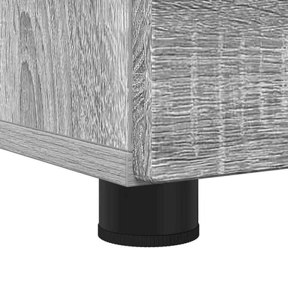 vidaXL Badezimmerschrank mit Speicher Graues Sonoma 76,5 x 35 x 64 cm