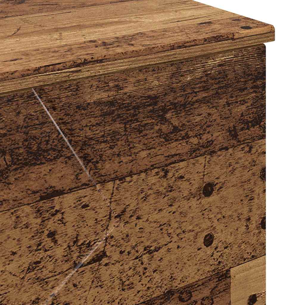 Badezimmerschrank mit Schubladen Altholz 76,5 x 35 x 64 cm