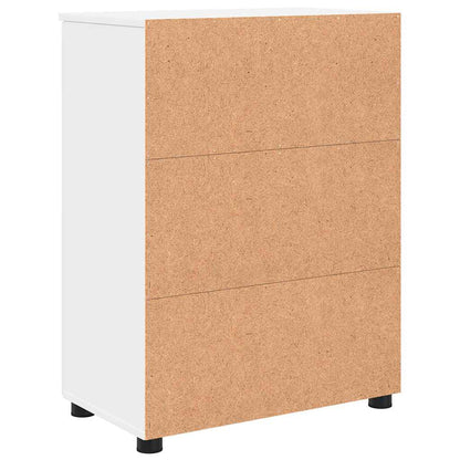vidaXL Badezimmerschrank Weiß 60 x 35 x 80 cm Holzwerkstoff & Metall