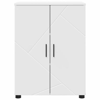 vidaXL Badezimmerschrank Weiß 60 x 35 x 80 cm Holzwerkstoff & Metall