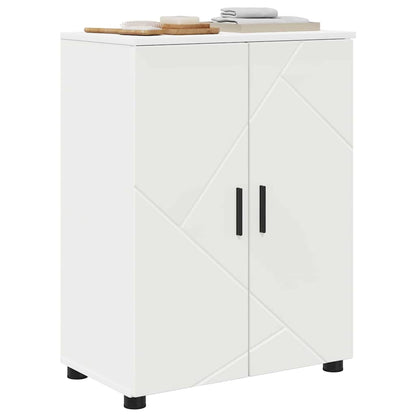 vidaXL Badezimmerschrank Weiß 60 x 35 x 80 cm Holzwerkstoff & Metall