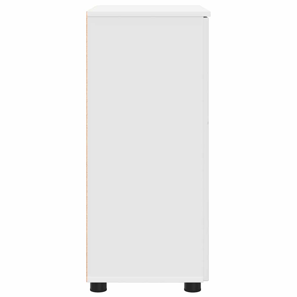 vidaXL Badezimmerschrank Weiß 60 x 35 x 80 cm Holzwerkstoff & Metall
