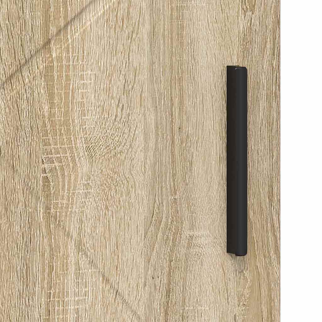 vidaXL Badezimmerschrank mit Speicher Sonoma-Eiche 60 x 35 x 80 cm